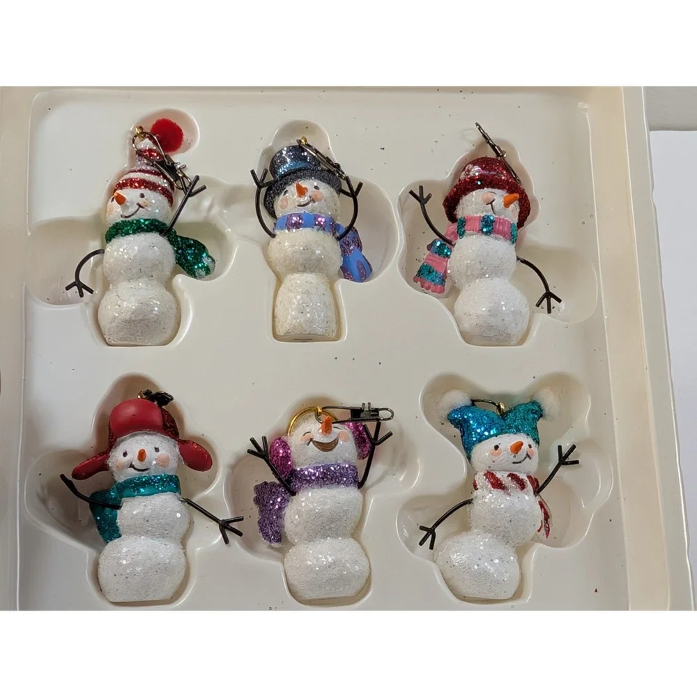HALLMARK‎ Keepsake 2006 JOLLY SNOWMEN Miniature CHRISTMAS ORNAMENT Mini SNOWMAN